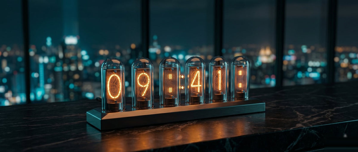 VANTA RGB IPS tube desk clock product shot